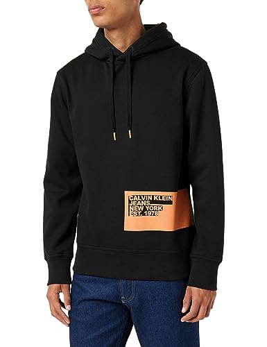 Calvin Klein Jeans Herren Stencil Blocking Logo J30J324102 Hoodies, Schwarz (Ck Black), S von Calvin Klein Jeans