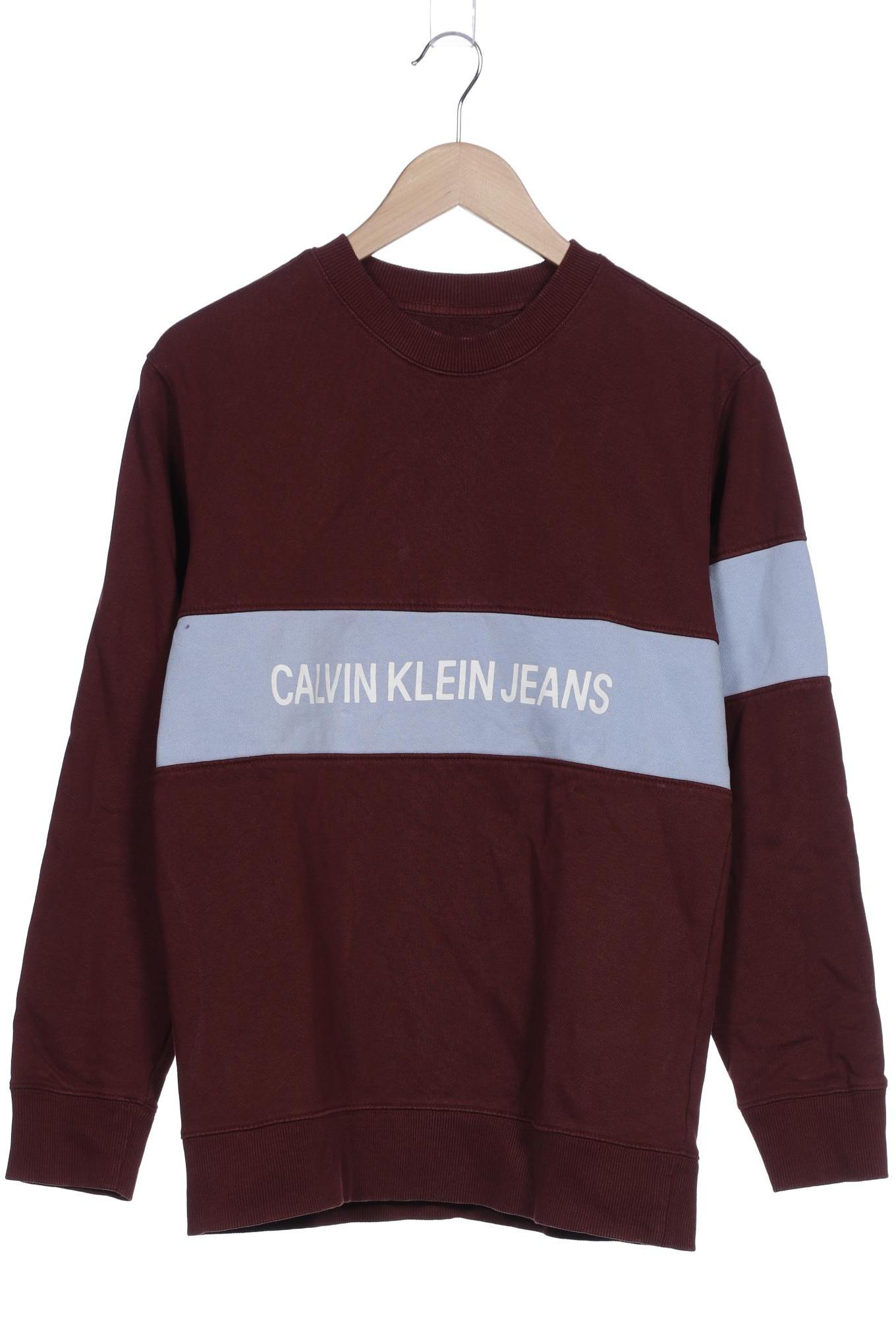 Calvin Klein Jeans Herren Sweatshirt, bordeaux von Calvin Klein Jeans