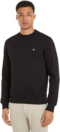 Calvin Klein Jeans Herren CK EMBRO BADGE CREW NECK J30J325270, Black (CK Black), L von Calvin Klein Jeans