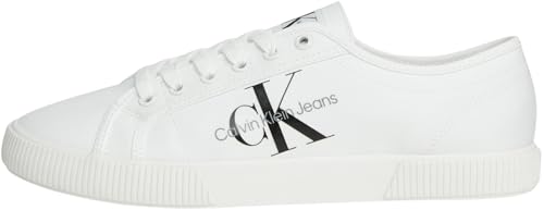 Calvin Klein Jeans Herren Vulcanized Sneaker Essential Vulc Schuhe, Weiß (White), 44 von Calvin Klein Jeans