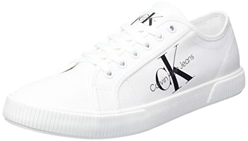 Calvin Klein Jeans Herren Vulcanized Sneaker Essential Vulc Schuhe, Weiß (White), 46 von Calvin Klein Jeans