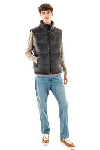 Calvin Klein Jeans Herren Weste Essentials Down Vest Steppweste, Schwarz (Ck Black), XXS von Calvin Klein