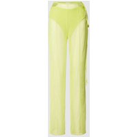 Calvin Klein Jeans Hose mit Label-Stitching in Neon Gelb, Größe L von Calvin Klein Jeans