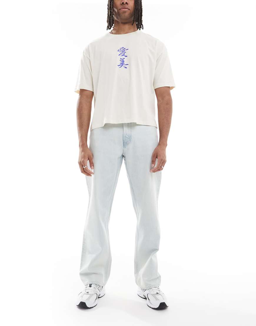 Calvin Klein Jeans - Icon - Jeans in hellblauer Waschung im 90er-Stil mit geradem Schnitt von Calvin Klein Jeans