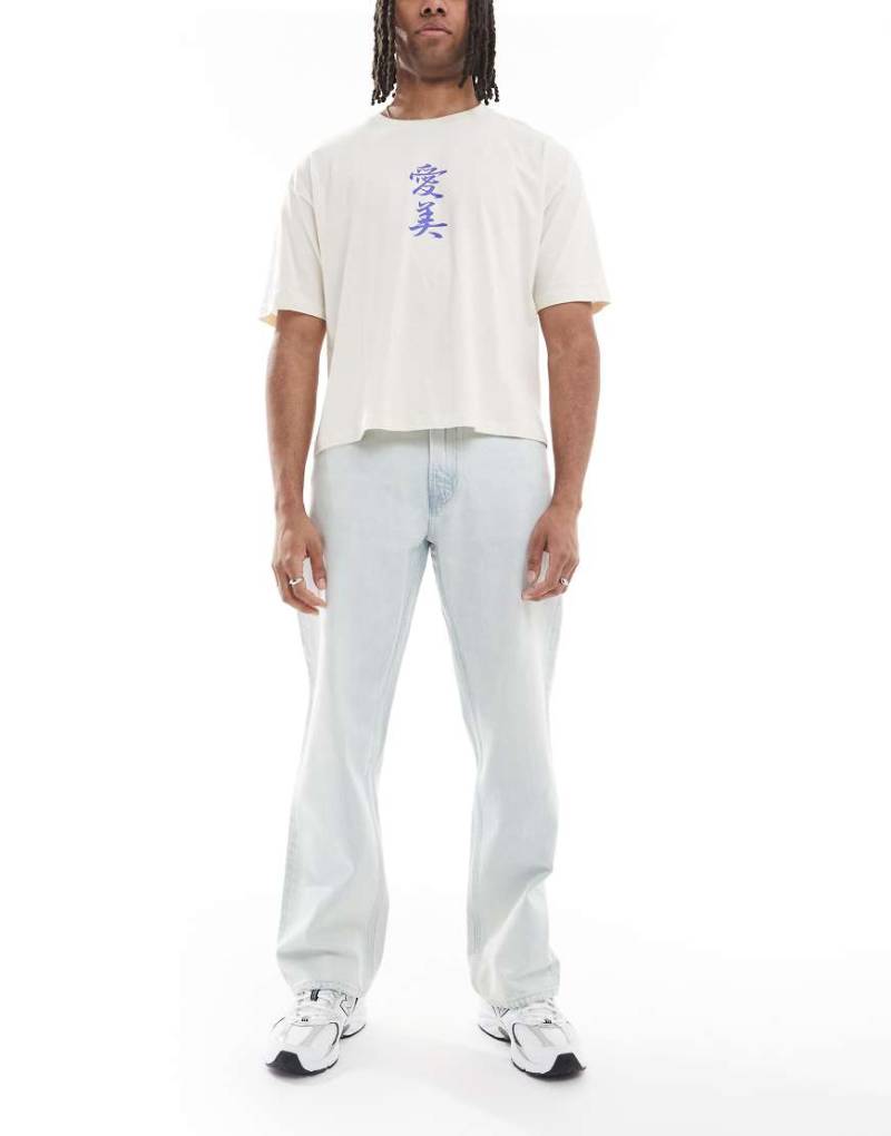 Calvin Klein Jeans - Icon - Jeans in hellblauer Waschung im 90er-Stil mit geradem Schnitt von Calvin Klein Jeans