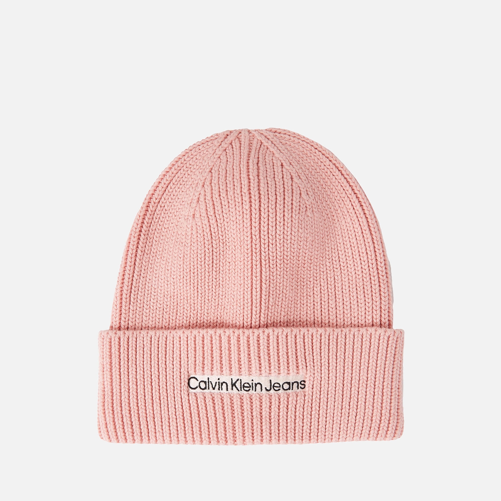 Calvin Klein Jeans Institutional Ribbed-Cotton Blend Beanie von Calvin Klein Jeans