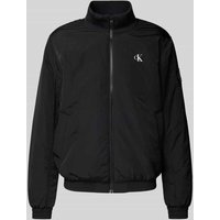 Calvin Klein Jeans Jacke mit Label-Print Modell 'PADDED HARRINGTON' in Black, Größe S Calvin Klein Jeans Jacke mit Label-Print Modell 'PADDED HARRINGTON' in Black, Größe S von Calvin Klein Jeans