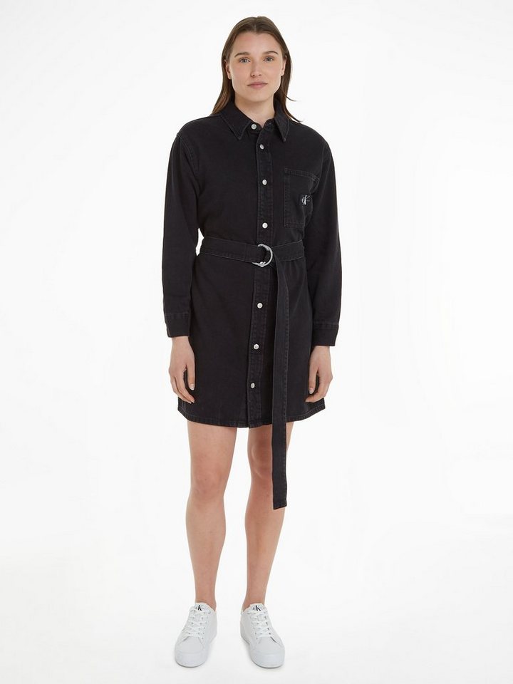 Calvin Klein Jeans Jeanskleid BELTED UTILITY DENIM SHIRT DRESS von Calvin Klein Jeans