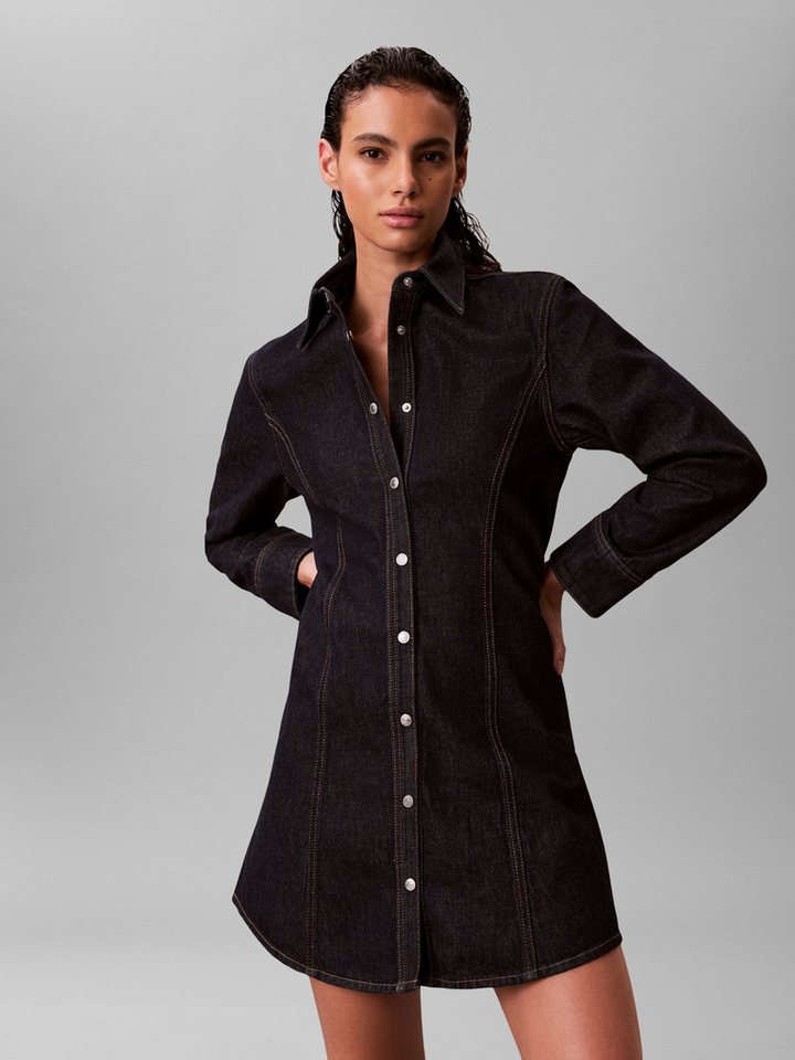 Calvin Klein Jeans Jeanskleid Regular fit mit Rundhalsausschnitt von Calvin Klein Jeans