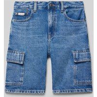 Calvin Klein Jeans Jeansshorts aus reiner Baumwolle in Blau, Größe 176 von Calvin Klein Jeans