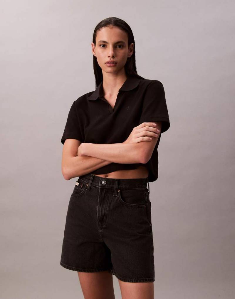 Calvin Klein Jeans - Jeansshorts in Schwarz von Calvin Klein Jeans