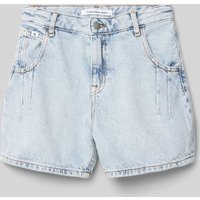 Calvin Klein Jeans Jeansshorts mit Label-Patch in Blau, Größe 164 von Calvin Klein Jeans