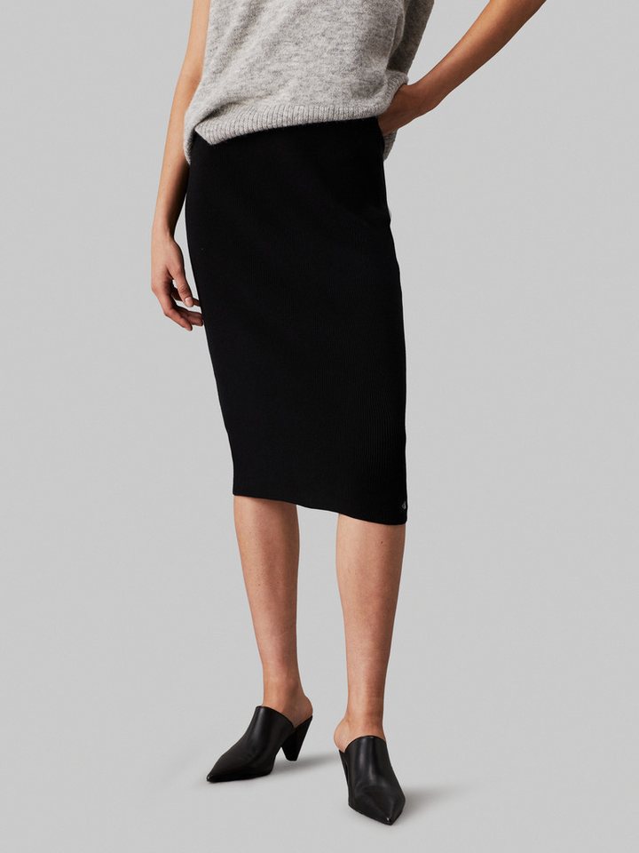 Calvin Klein Jeans Jerseyrock WOVEN LABEL SWEATER SKIRT mit Logopatch von Calvin Klein Jeans