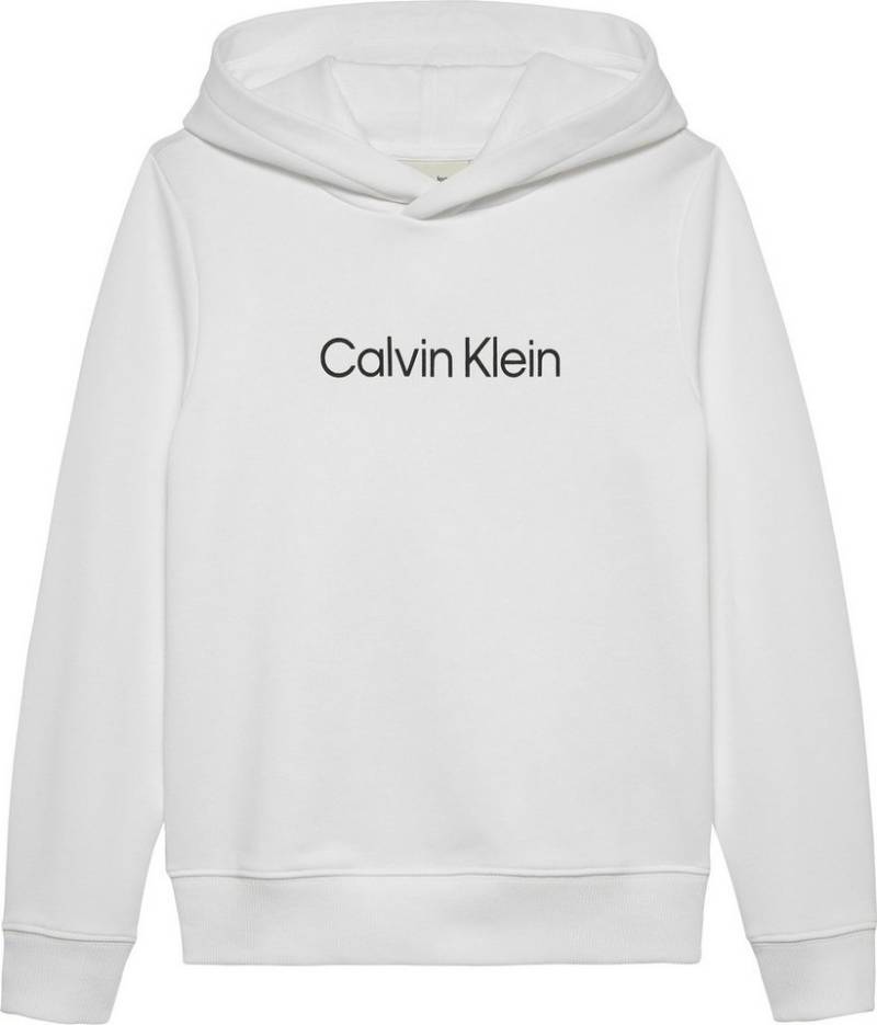 Calvin Klein Jeans Kapuzensweatshirt Inst. Logo Reg. Terry Hoodie für Kinder bis 16 Jahre und mit Logoschriftzug von Calvin Klein Jeans