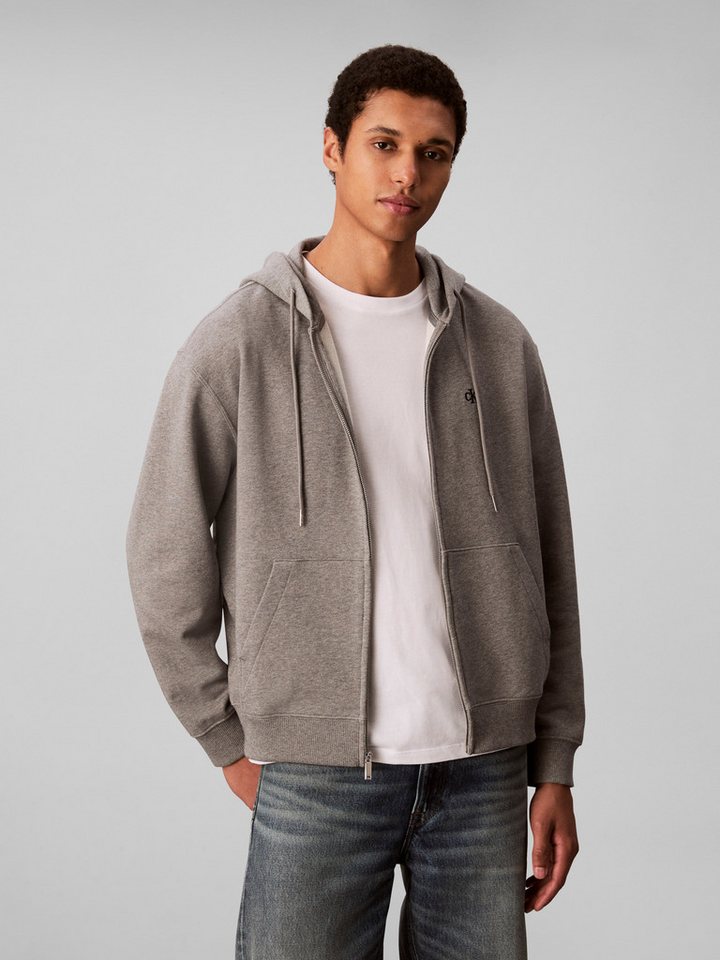 Calvin Klein Jeans Kapuzensweatshirt LS EU 350TERRY MONOGRAM FZ HOODI Mit Rundhalsausschnitt, regular fit von Calvin Klein Jeans
