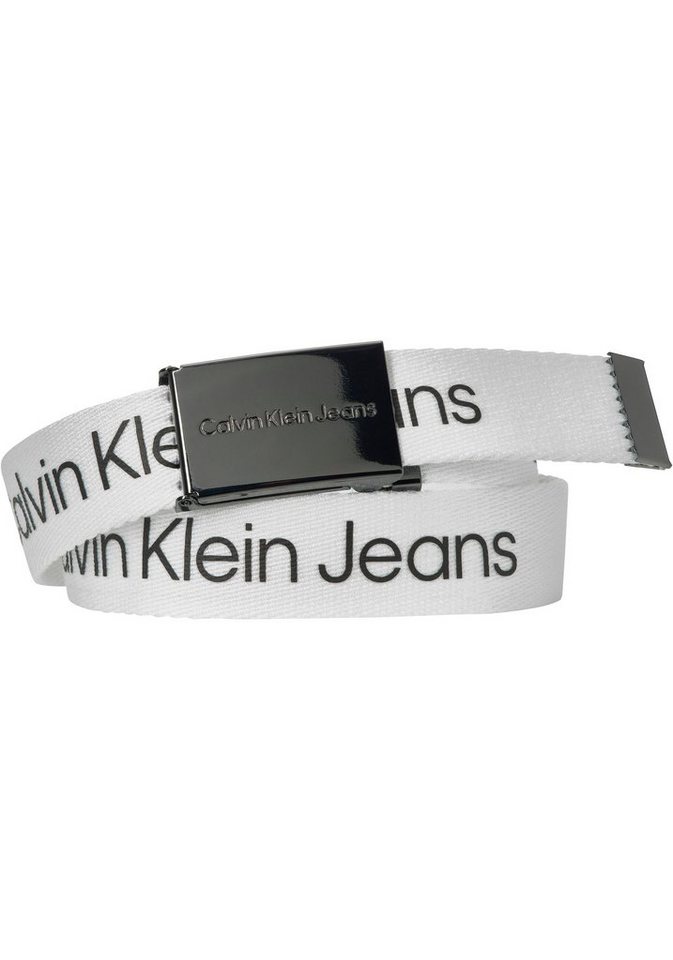 Calvin Klein Jeans Koppelgürtel CANVAS LOGO METALLIC BUCKLE BELT für Kinder bis 16 Jahre von Calvin Klein Jeans