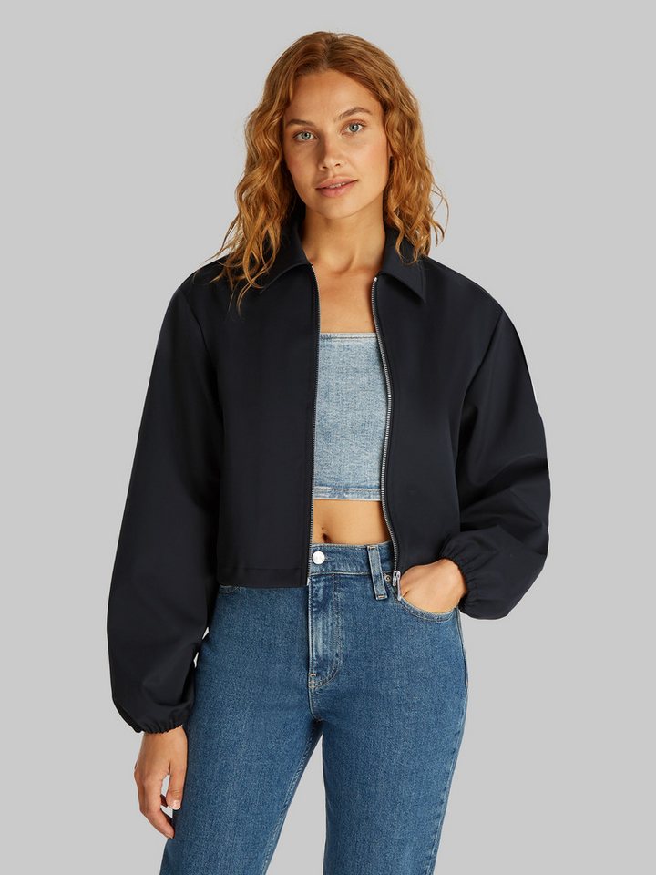 Calvin Klein Jeans Kurzjacke TECH ZIP THROUGH SHORT JACKET im schlichten Design von Calvin Klein Jeans