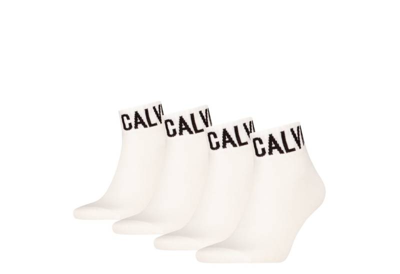 Calvin Klein Jeans Kurzsocken CKJ MEN QUARTER 4P RIBBON LOGO ECOM (4er Pack) von Calvin Klein Jeans
