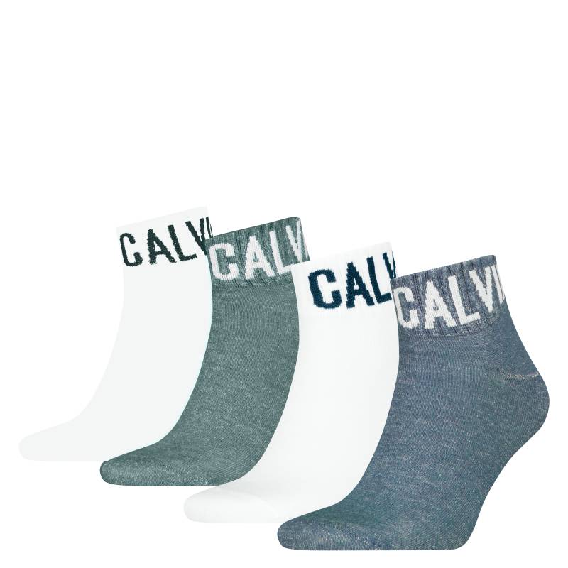 Calvin Klein Jeans Kurzsocken "CKJ MEN QUARTER 4P RIBBON LOGO ECOM" 4er Pack von Calvin Klein Jeans