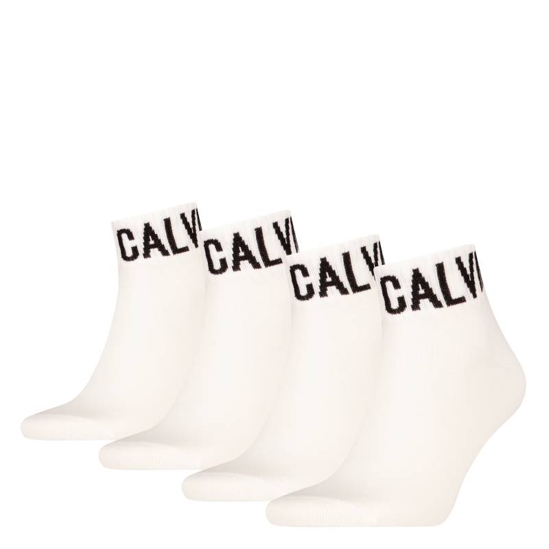 Calvin Klein Jeans Kurzsocken "CKJ MEN QUARTER 4P RIBBON LOGO ECOM" 4er Pack von Calvin Klein Jeans