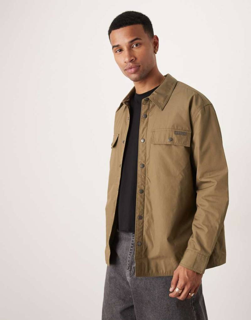 Calvin Klein Jeans - Langärmlige, locker geschnittene Hemdjacke in Braun von Calvin Klein Jeans