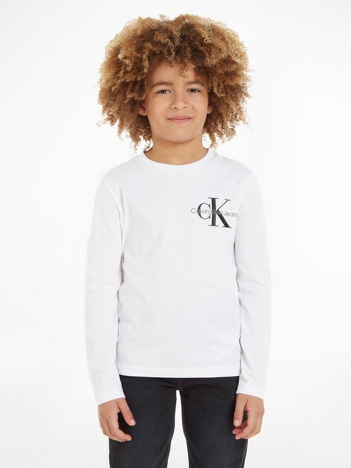 Calvin Klein Jeans Langarmshirt CHEST MONOGRAM LS TOP für Kinder bis 16 Jahre von Calvin Klein Jeans