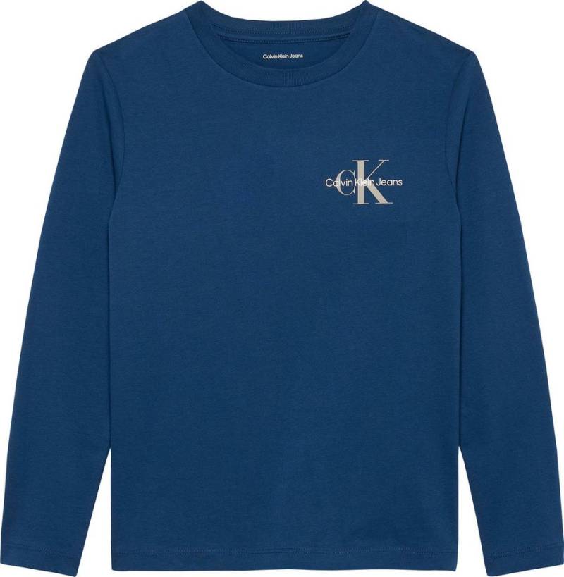 Calvin Klein Jeans Langarmshirt Chest Monologo Ls T-Shirt für Kinder bis 16 Jahre und mit Logoschriftzug von Calvin Klein Jeans