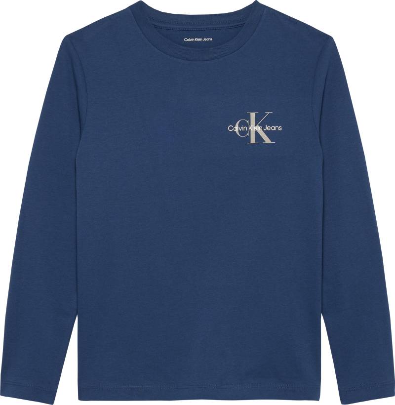 Calvin Klein Jeans Langarmshirt "Chest Monologo Ls T-Shirt" für Kinder bis 16 Jahre und mit Logoschriftzug von Calvin Klein Jeans