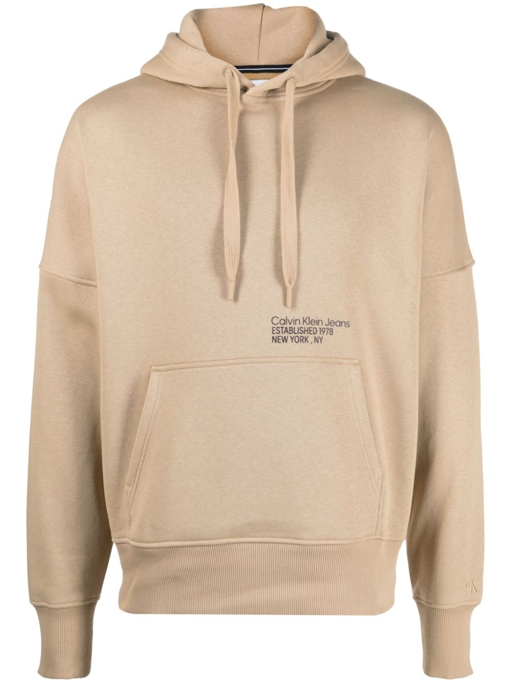 Calvin Klein Jeans Layered Address Hwk Hoodie - Nude von Calvin Klein Jeans