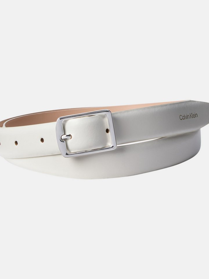 Calvin Klein Jeans Ledergürtel CLASSIC SQUARE BUCKLE BELT 20MM Größenverstellbar von Calvin Klein Jeans