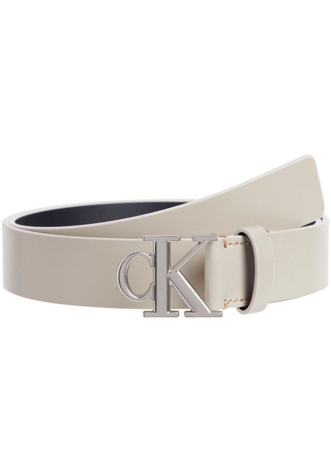 Calvin Klein Jeans Ledergürtel MONO PLAQUE LTHR BELT 30MM mit Logoschnalle von Calvin Klein Jeans