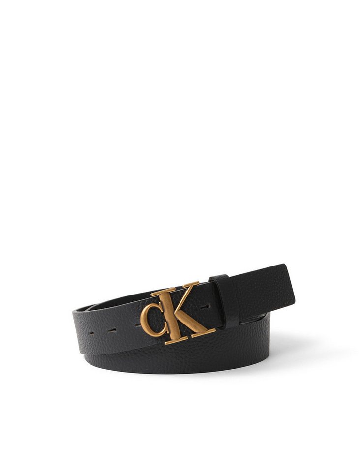 Calvin Klein Jeans Ledergürtel MONOGRAM BUCKLE FIXED BELT 35MM von Calvin Klein Jeans