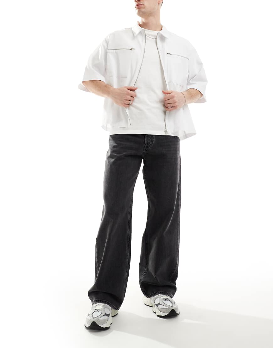 Calvin Klein Jeans - Locker geschnittene 90er-Jeans in schwarzer Waschung von Calvin Klein Jeans