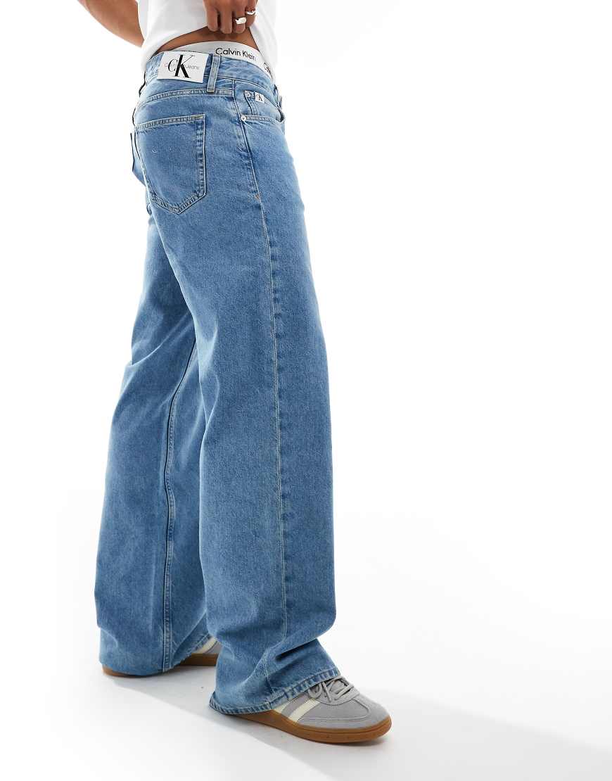 Calvin Klein Jeans - Lockere 90er-Jeans in mittlerer Waschung-Blau Calvin Klein Jeans - Lockere 90er-Jeans in mittlerer Waschung-Blau von Calvin Klein Jeans