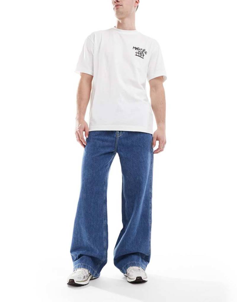 Calvin Klein Jeans - Lockere 90er-Jeans in mittlerer Waschung mit elastischem Bund-Blau von Calvin Klein Jeans
