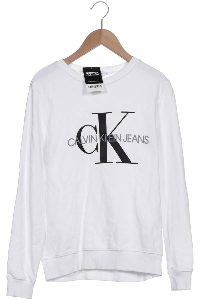 Calvin Klein Jeans Damen Hoodies & Sweater, weiß, Gr. 164 von Calvin Klein Jeans