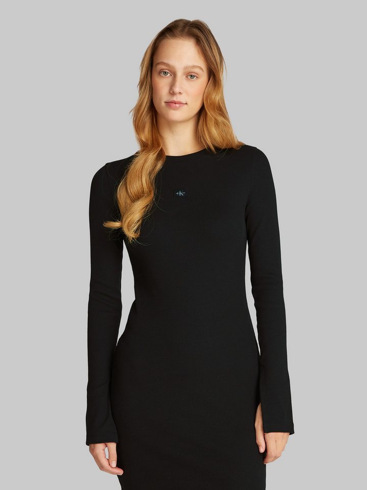 Calvin Klein Jeans Maxikleid WOVEN LABEL RIB SHORT DRESS mit Logodruck von Calvin Klein Jeans