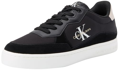 Calvin Klein Jeans Men CLASSIC CUPSOLE LOW MIX MTL, Black/Eggshell/White, 45 EU von Calvin Klein Jeans