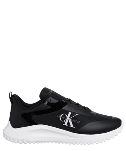 Calvin Klein Jeans Men EVA RUNNER LOW LACE ML MIX, Black/Bright White, 46 EU von Calvin Klein Jeans