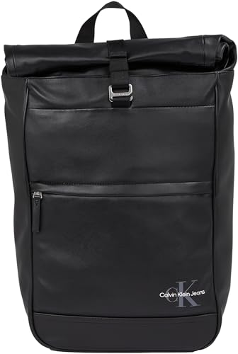 Calvin Klein Jeans Men MONOGRAM SOFT ROLLTOP BP43, Black, One Size von Calvin Klein Jeans