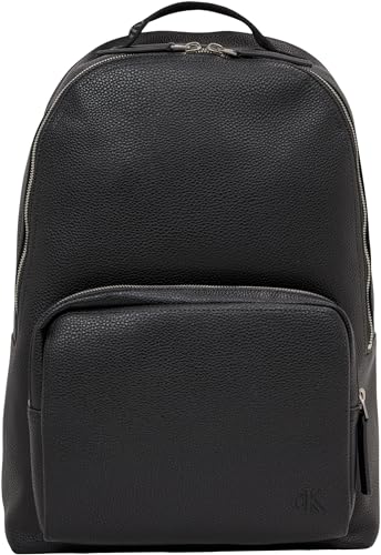 Calvin Klein Jeans Herren Rucksack mit Reißverschluss, Schwarz (Black), Onesize von Calvin Klein Jeans