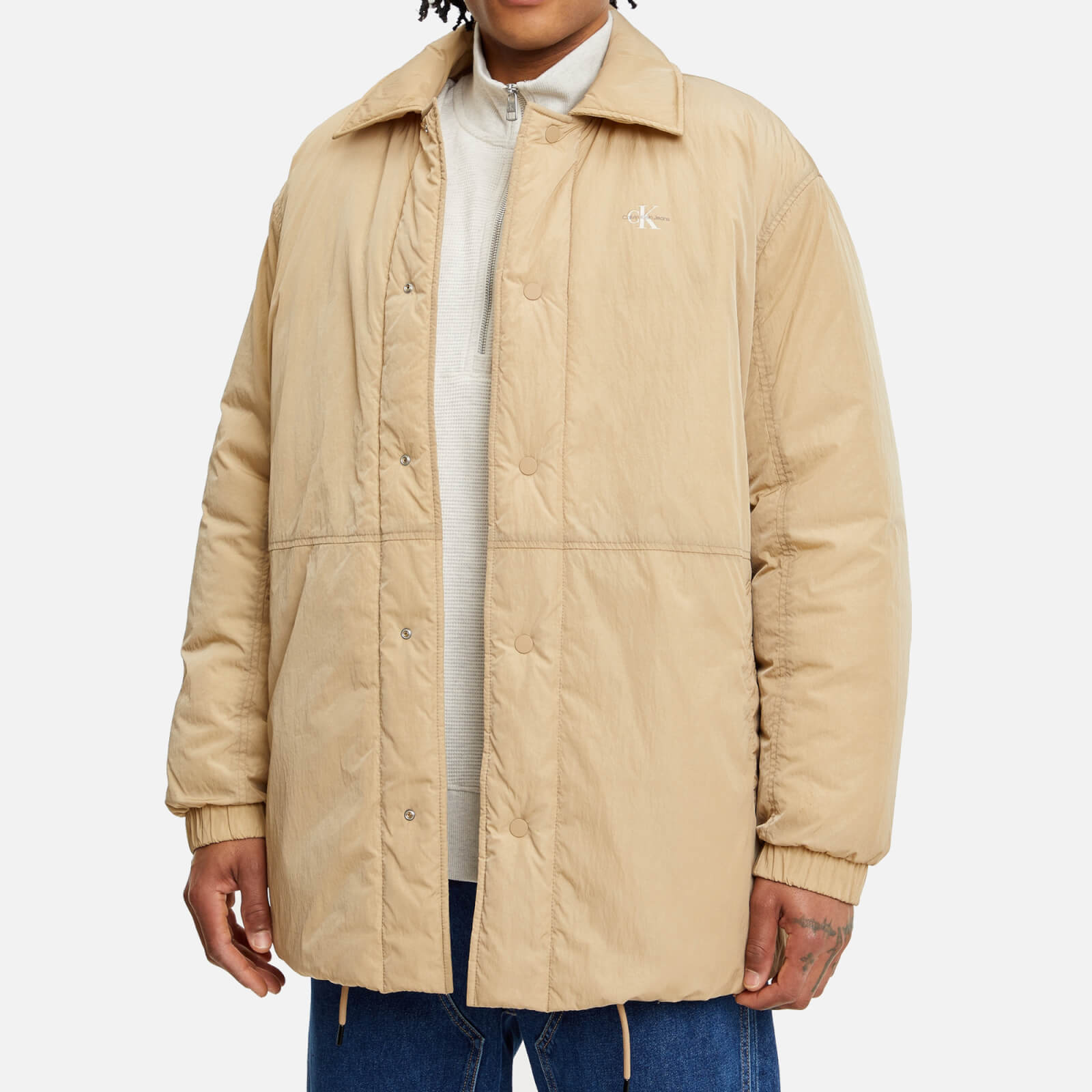 Calvin Klein Jeans Archival Monologo Recycled Nylon Coach Jacket - M von Calvin Klein Jeans