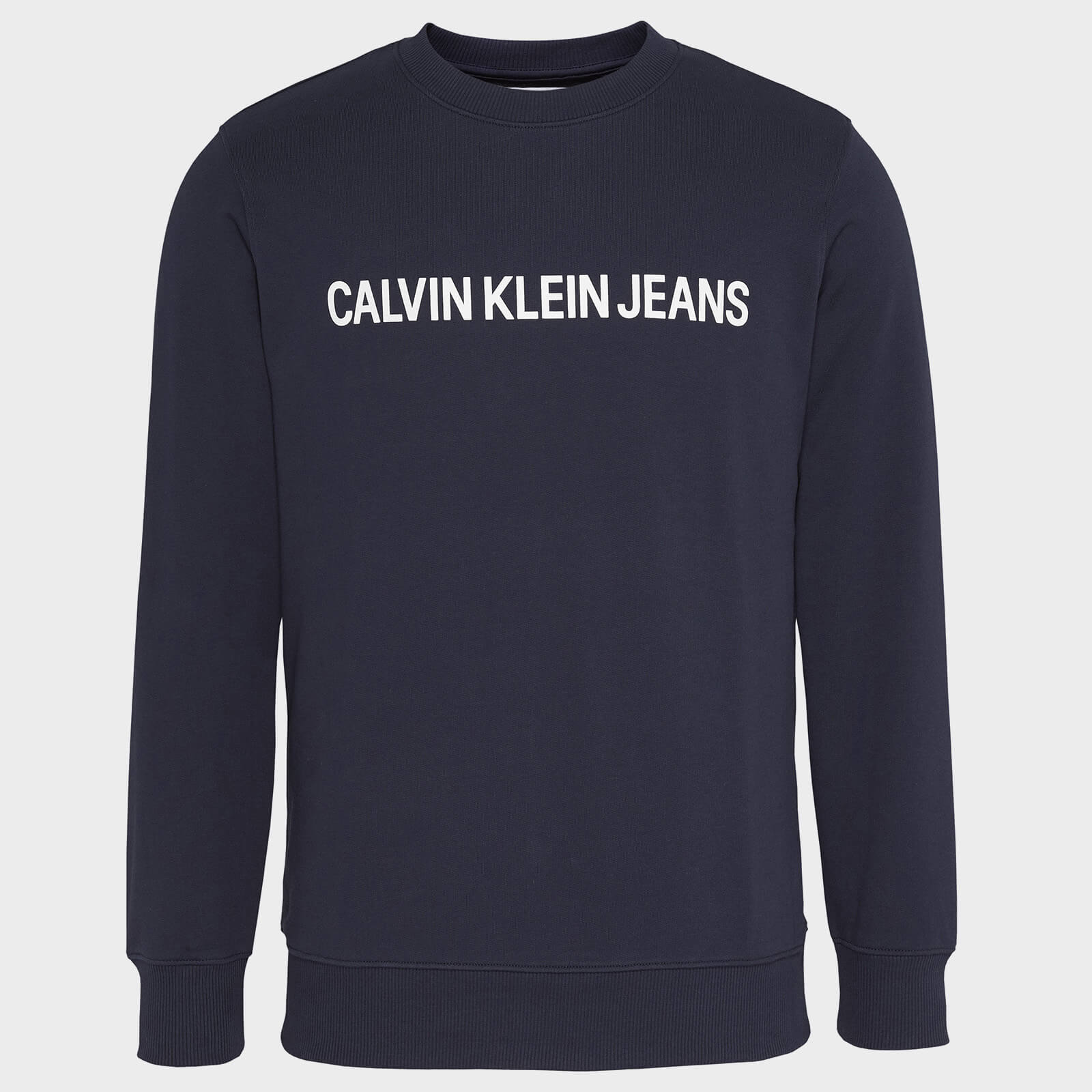 Calvin Klein Jeans Men's Core Institutional Logo Sweatshirt - Night Sky - S von Calvin Klein Jeans