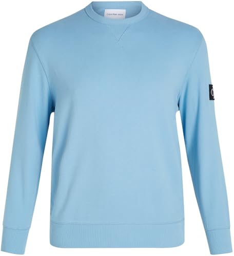 Calvin Klein Jeans Men's PLUS BADGE CREW NECK Sweatshirts, Dusk Blue, 6XL von Calvin Klein Jeans