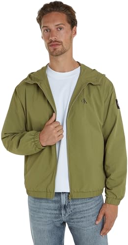 Calvin Klein Jeans Herren Jacke Windbreaker Übergangsjacke, Grün (Dark Juniper), L von Calvin Klein