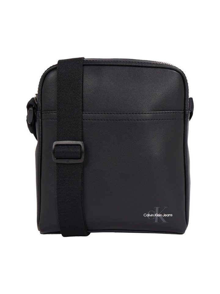Calvin Klein Jeans Messenger Bag MONO LOGO REPORTER 18, Schultertasche, Herren-Umhängetasche, Mini Bag mit Logoschriftzug von Calvin Klein Jeans