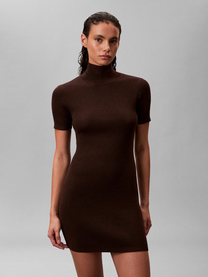 Calvin Klein Jeans Minikleid Figurbetonte Passform mit Stehkragen von Calvin Klein Jeans
