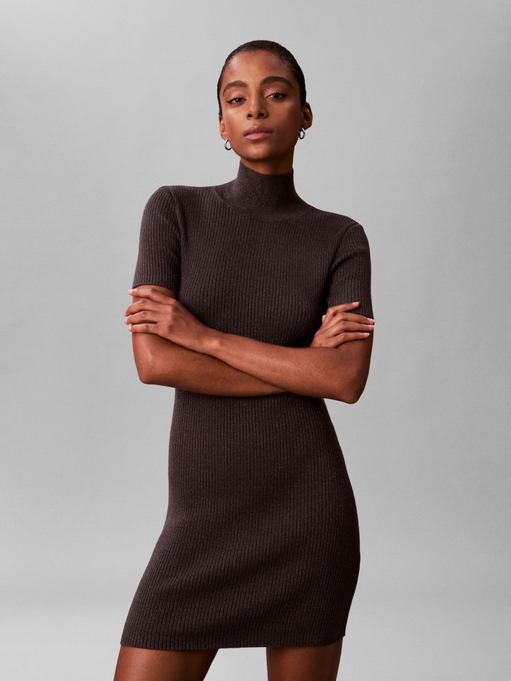Calvin Klein Jeans Minikleid Figurbetonte Passform mit Stehkragen von Calvin Klein Jeans