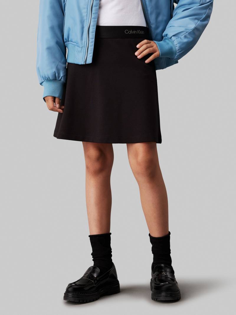 Calvin Klein Jeans Minirock "LOGO TAPE FLARE PUNTO SKIRT" für Kinder bis 16 Jahre, mit elastischem Bund von Calvin Klein Jeans