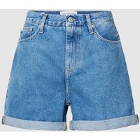 Calvin Klein Jeans Mom Fit Jeansshorts mit Eingrifftaschen in Jeansblau, Größe 25 von Calvin Klein Jeans